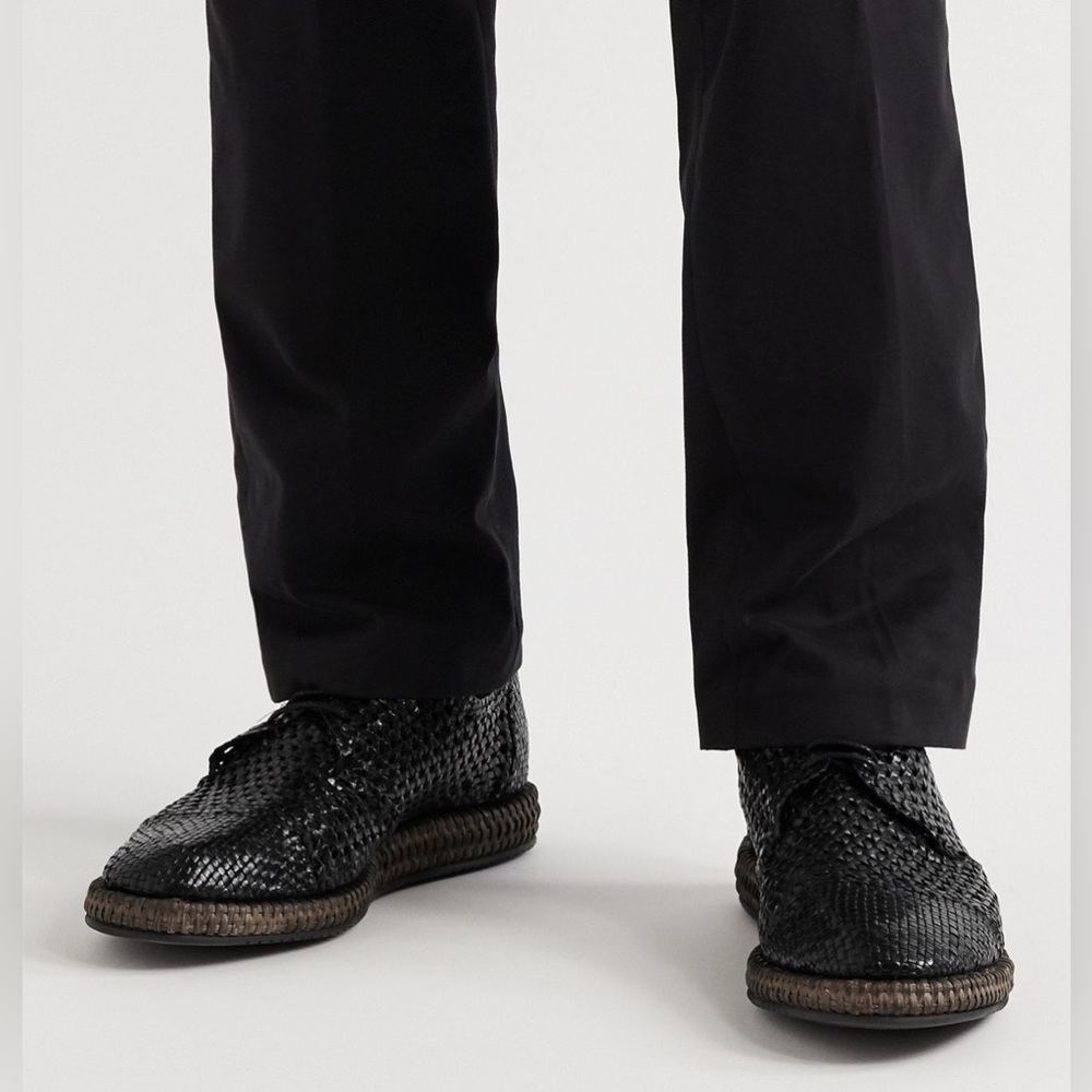 Dolce and Gabbana Woven Derby Shoes